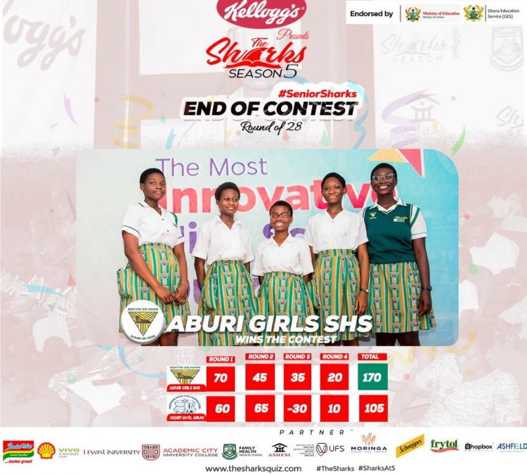 Sharks 5 - Aburi Girls SHS tops Aburi Sec. Tech
