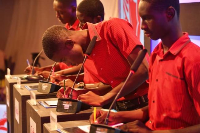 THE MFANSTIPIM  SCHOOL VERSUS ST. CATHERINE SHS CONTEST IN THE SENIOR SHARKS 6 WAS AKIN TO A GOLIATH AND DAVID ENCOUNTER