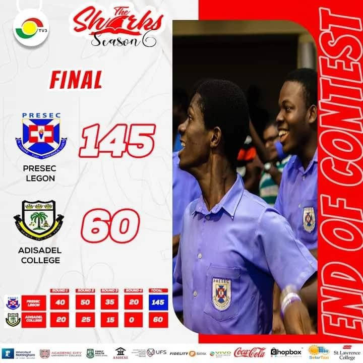 ADISCO UNABLE TO BREAK THE BLUE MAGICIANS' CODE AS PRESEC WINS HISTORIC SECOND SENIOR SHARKS TROPHY