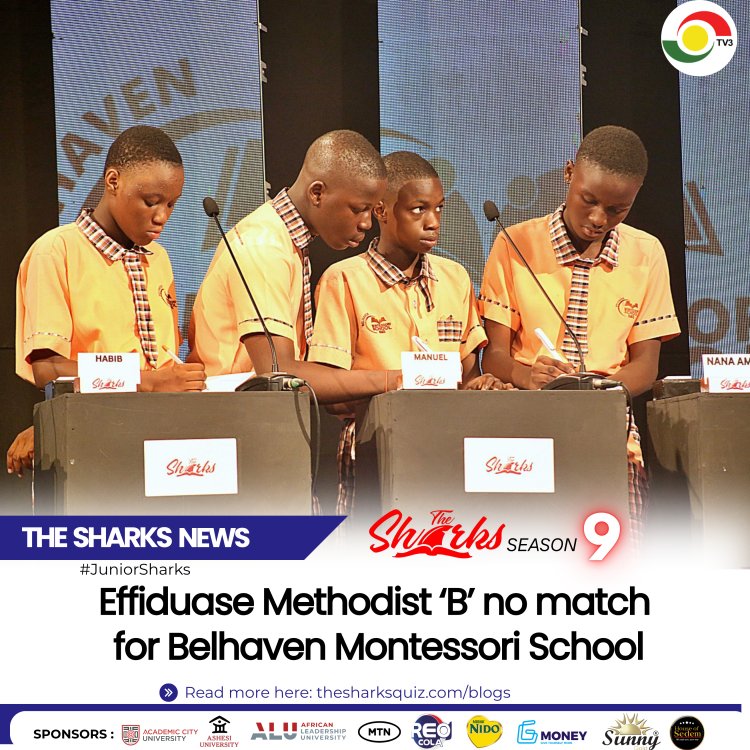 Junior Sharks 9- Effiduase Methodist “B”  no match for Belhaven Montessori School