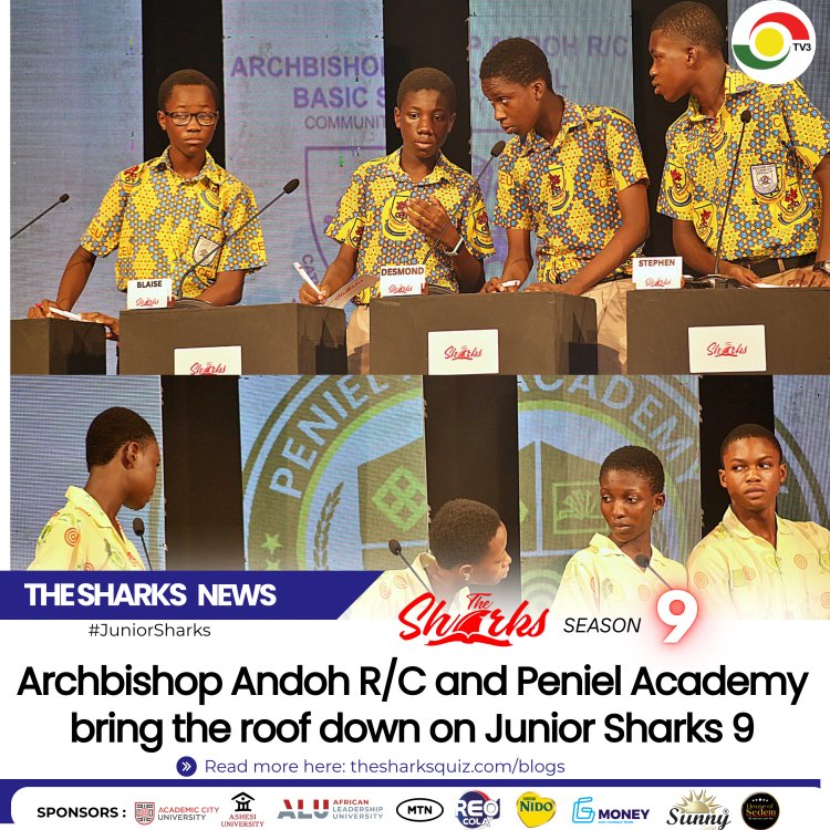 Archbishop Andoh R/C and Peniel Academy bring the roof down on Junior Sharks 9