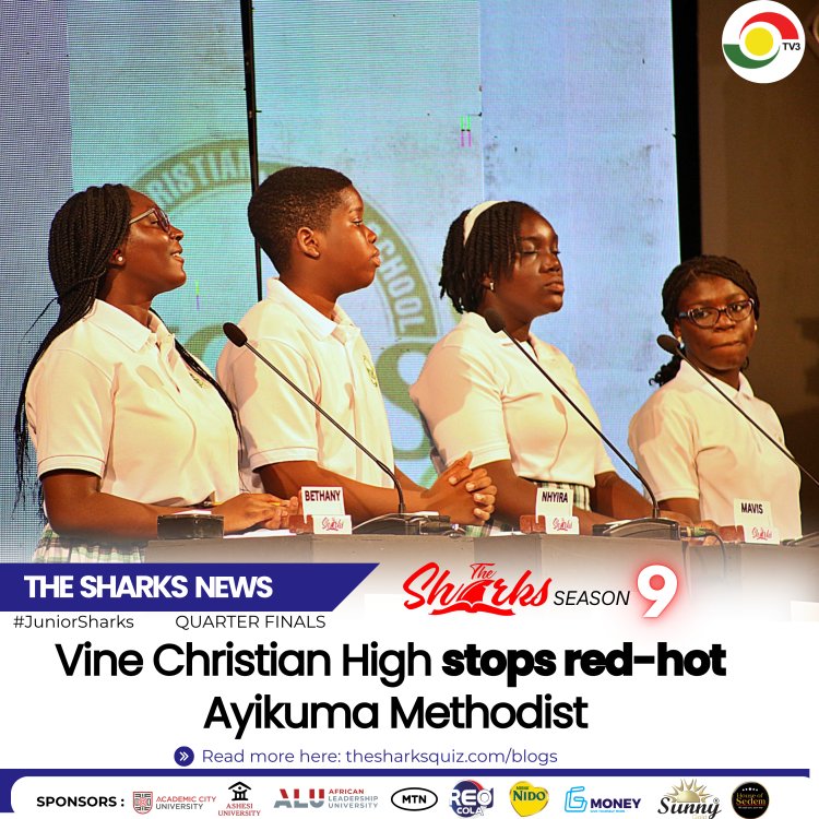 Junior Sharks 9 quarterfinals- Vine Christian high stops red-hot Ayikuma Methodist