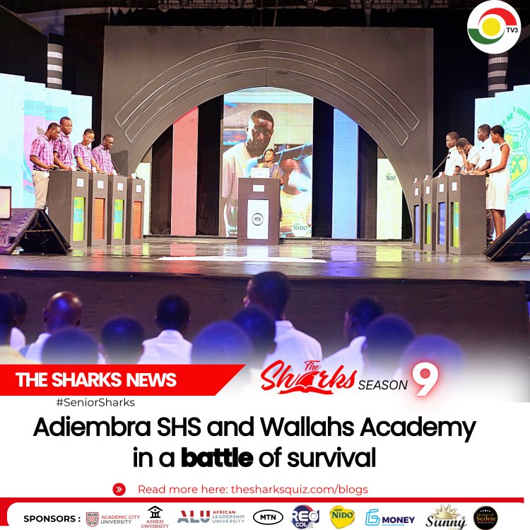 Senior Sharks 9- Adiembra SHS and Wallahs Academy in a battle of survival
