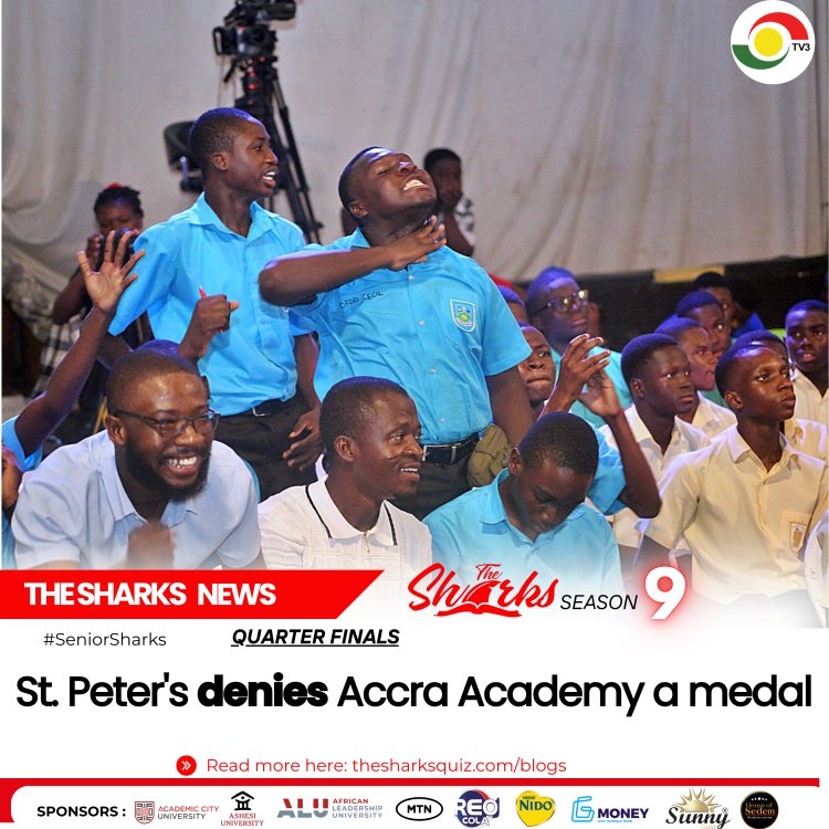 Senior Sharks 9 quarterfinals- St. Peter's denies Accra Academy a medal