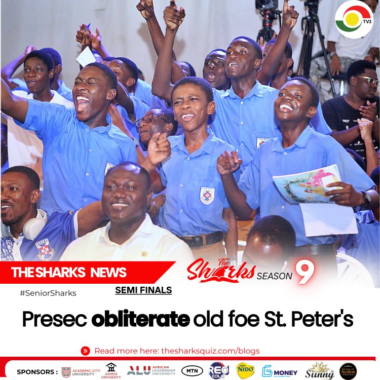 Senior Sharks 9 semifinals- Presec obliterate old foe St. Peter's